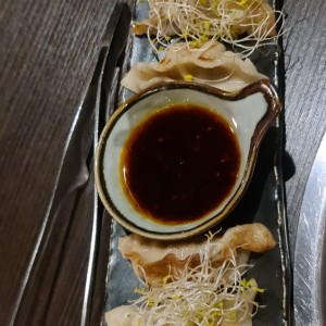 LOBSTER & WAGYU DUMPLINGS IN CHILI SAUCE