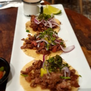 TACOS DE RIB EYE