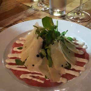 carpaccio de res