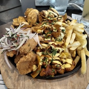 Picada de mariscos 