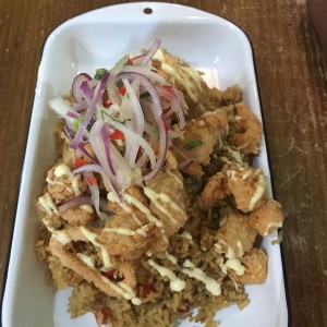 Arroz Chaufa de Mariscos Especial 