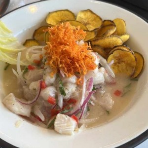 Ceviche De Pescado estilo peruano 