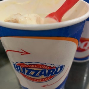 Blizzard de mango con chessecake. 