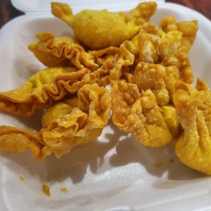 Wanton Frito con camarones