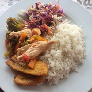 pollo con vegetales