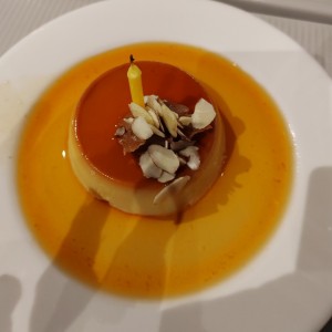 Flan casero con dulce de leche