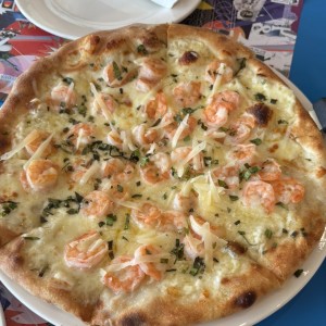 Pizza de camarones