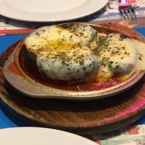 Hongo Portobello con queso emmental