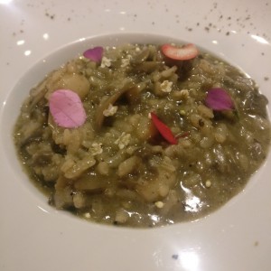 risotto de marisco y trufa