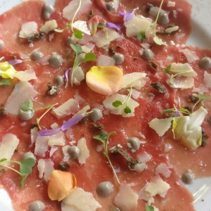 carpaccio de res