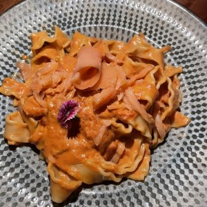 Pasta con salmon