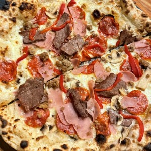 Pizza meat tease 