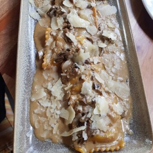 raviolis de hongos