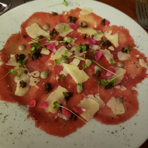 carpaccio de res