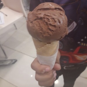 helado de chocolate