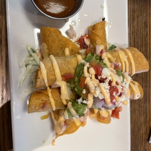 ROASTED CHICKEN TAQUITO STACK