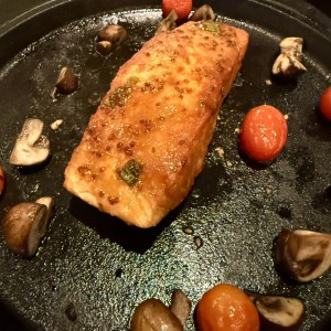 Maple Apricot-Mustard Salmon