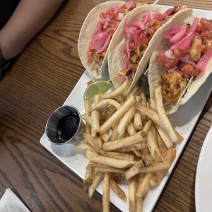 Tacos de camarones 