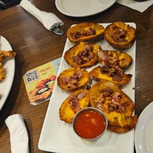 Appetizers - LOADED POTATO SKINS