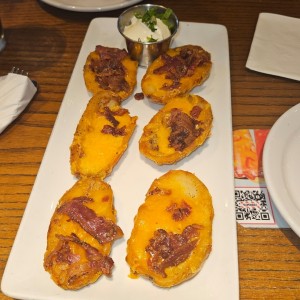 Appetizers - LOADED POTATO SKINS