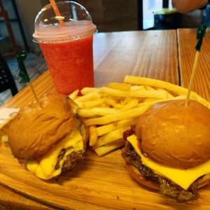 Mini burguers del menu infantil