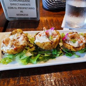 Appetizers - Shrimp Filled Patacones