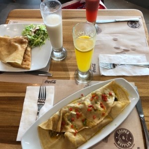 crepe de pollo thai