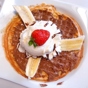 Crepes de banana con nutella 