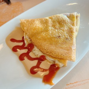 Crepe de guayaba con queso 