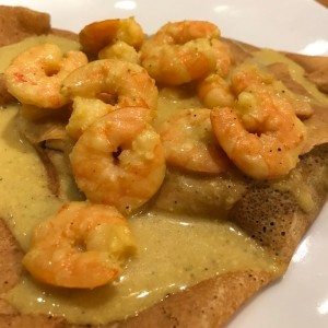 Crep de Camarones al Curry