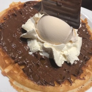 waffle de nutella