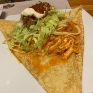 Crepe mexicana de pollo