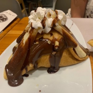 Crepe de chocolate y banana