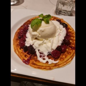 waffle frutos rojos