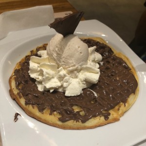 waffle nutella 