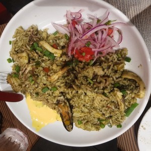 Arroz con marisco a la chiclayana