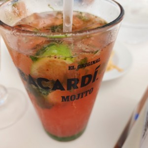 Mojito de fresa sin alcohol 