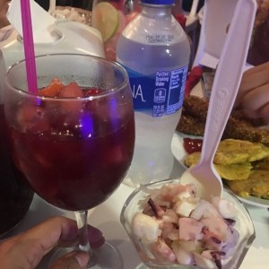 ceviche y sangria 