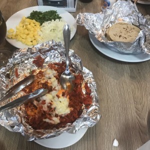 1/2 kilo de tacos al pastor con queso