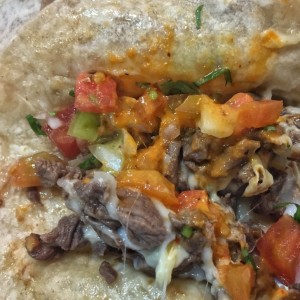 Taco de Bistec con Queso