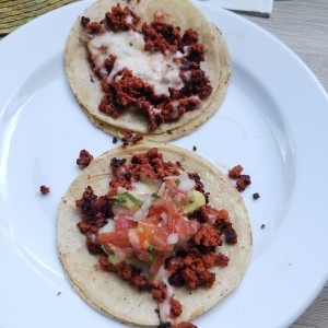 Tacos de chorizo