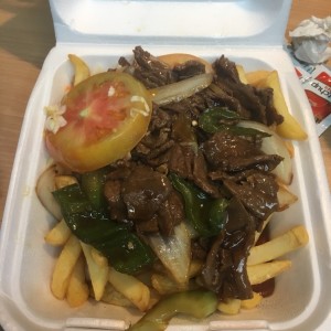 Bistec Picado con papas 