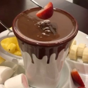 fondue de chocolate