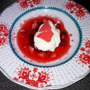 Fresas con crema