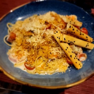 Linguini de Camarones