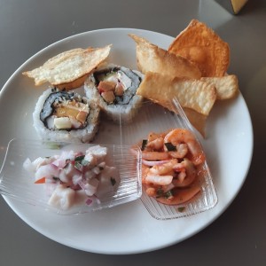 ceviche y sushi