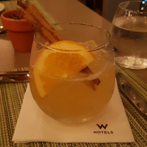 Cinnamon whisky sour