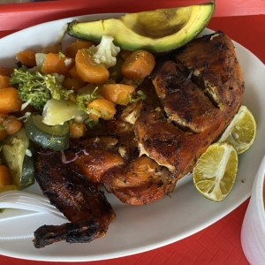 Gallina asada 