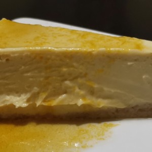 pastel de queso y Maracuya 