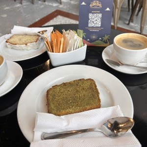 American coffee and chia&lemon and mate&limon cake